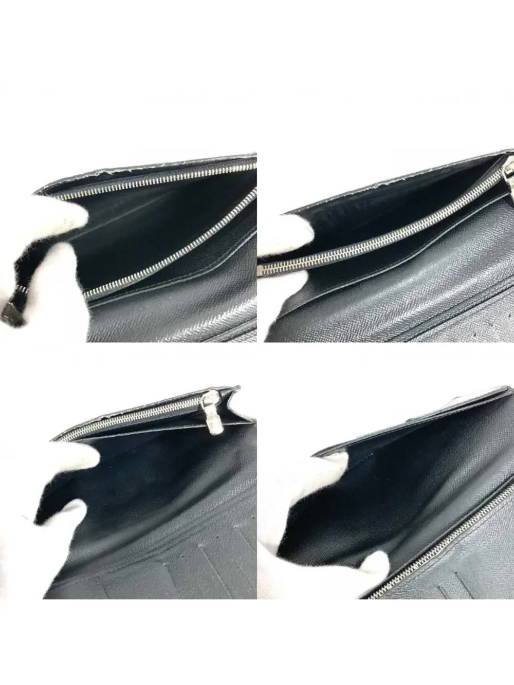 Louis Vuitton Wallet Portefeuille Brazza Epi Leather Noir Black